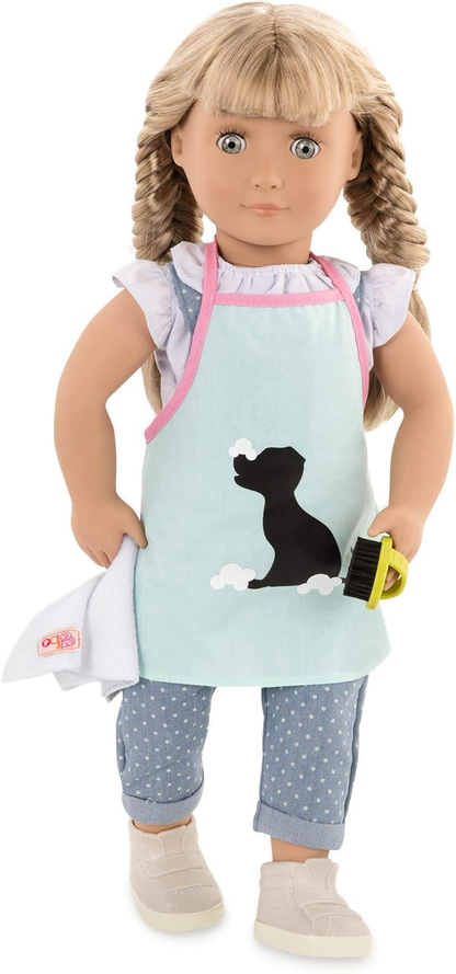 Acessórios para bonecas e animais de estimação Our Generation - Conjunto de higiene para animais de estimação - para bonecas de 46 cm - para idades entre os 3, 4 anos ou mais