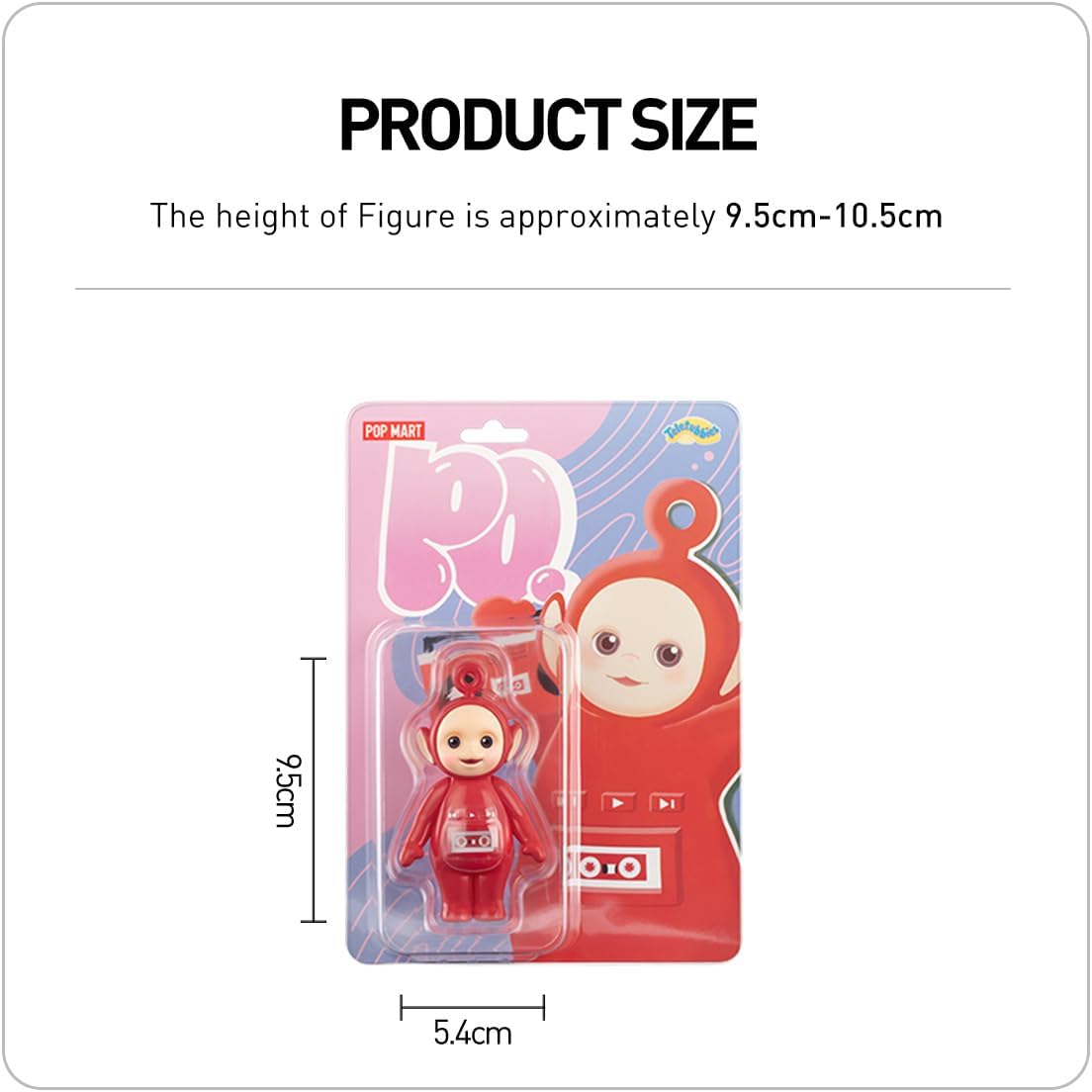 POP MART Teletubbies Po Trendy Figura 1 Caixa Chic Art Toy Articulado Personagem Design Premium Presentes para Mulheres Fãs-Colecionável