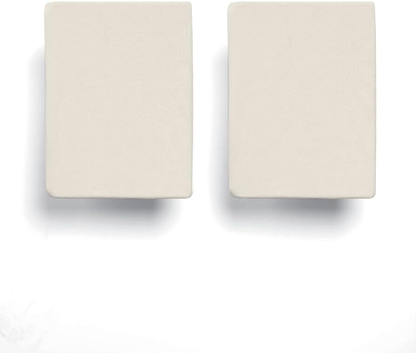 Pack de 2 lençóis ajustáveis para berço/cama Mamas & Papas, creme