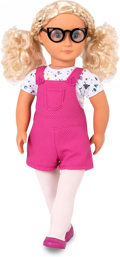 A Nossa Geração Um Toque de Diversão – Macacão de Artista com Design de Salpicos de Tinta para Bonecas de 18 Polegadas – Conjunto de 5 Peças