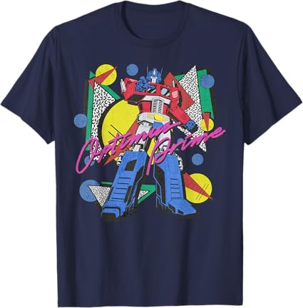 Transformers Retro Optimus Prime 80's Print T-Shirt