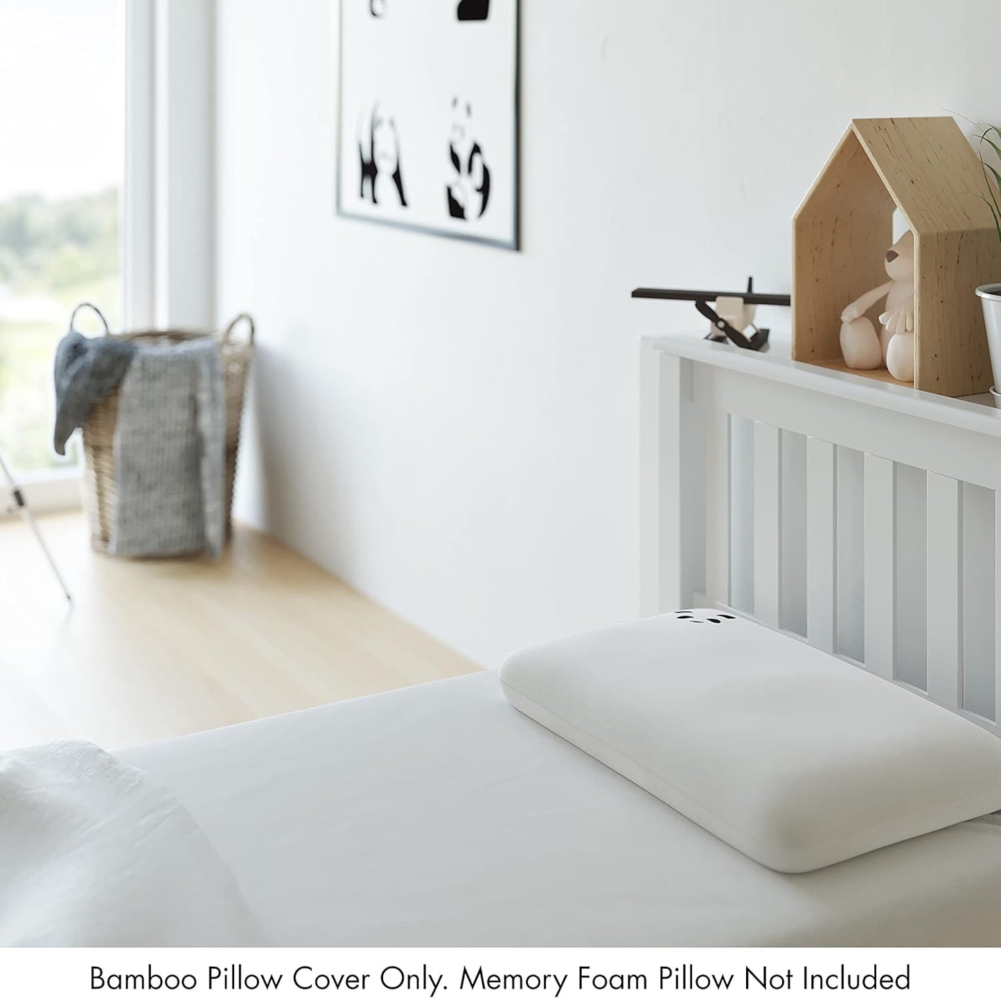 Fronha de almofada em bambu Panda Kids – 4+ anos (apenas fronha)