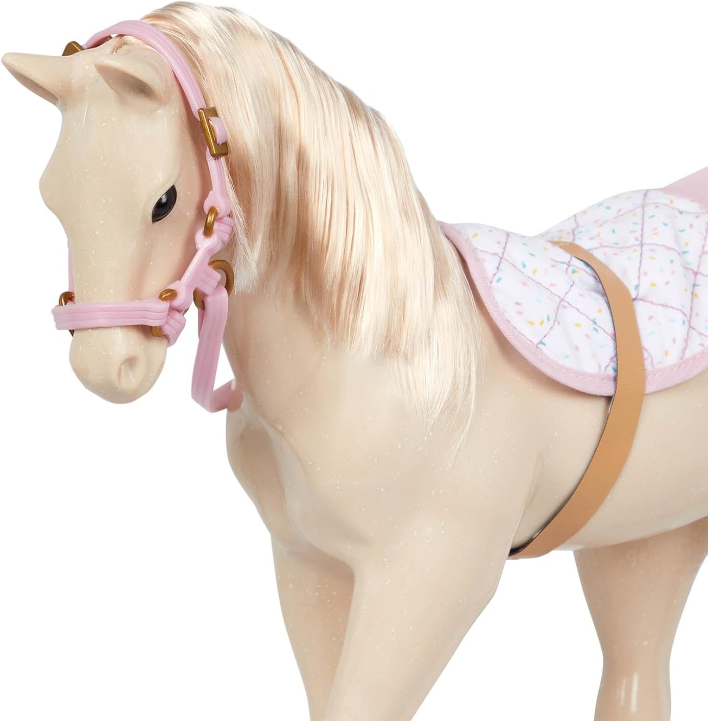 A nossa geração Palomino Party Foal – Boneca de cavalo bebé de 30 cm com guloseimas temáticas de aniversário – Inclui conjunto de acessórios de 5 peças