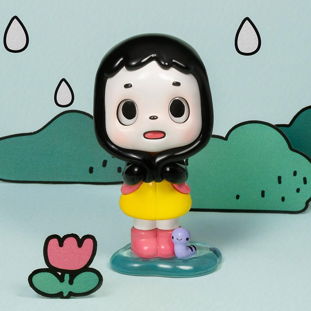 Conjunto completo de bonecos da série Joyfulness da POP MART OIPIPPI (12 caixas) 2,5 polegadas, personagem articulado, design premium, presentes para mulheres, caixa surpresa favorita dos fãs