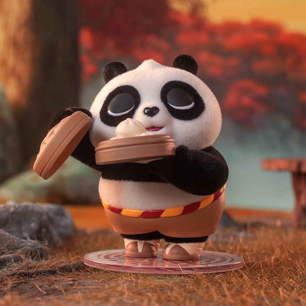 POP MART Universal Kung Fu Panda Série 3 Caixas 2,5 polegadas Personagem Articulado Design Premium presentes para mulheres Caixa surpresa favorita dos fãs Brinquedo colecionável Figura de ação de brinquedo de arte