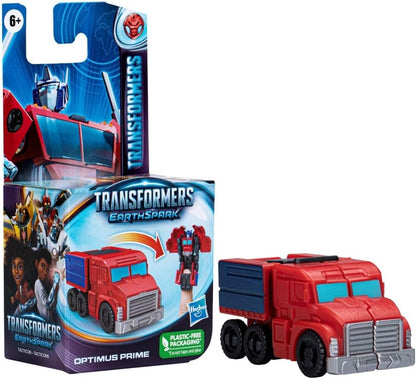 Figura Transformers EarthSpark Tacticon Optimus Prime, 6 cm, Robot de Brinquedo para Crianças a partir dos 6 Anos