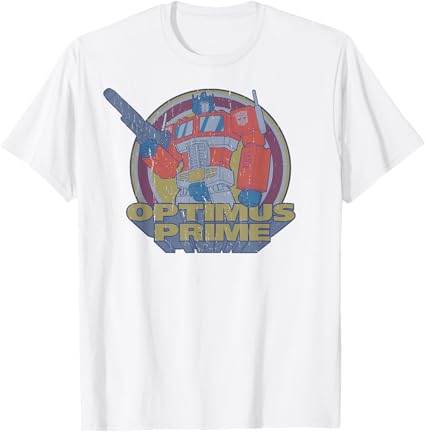 T-shirt Transformers Optimus Prime Retro Portrait