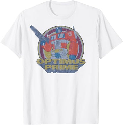T-shirt Transformers Optimus Prime Retro Portrait