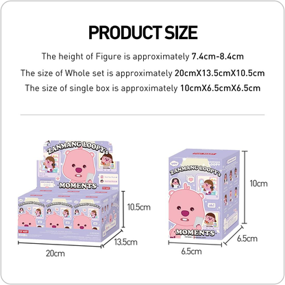 POP MART ZANMANG LOOPY's Moments Series Figuras Conjunto Completo Design Premium Presentes para Mulheres Fãs-Favorito Colecionável Chic Art Toy Figura de Ação
