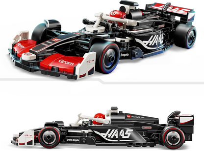 LEGO Speed Champions MoneyGram Haas F1 Team VF-24 Race Car Toy com uma minifigura colecionável de piloto de Fórmula 1 - Kits de modelos para meninos e meninas de 10 anos ou fãs adultos de automobilismo 77250