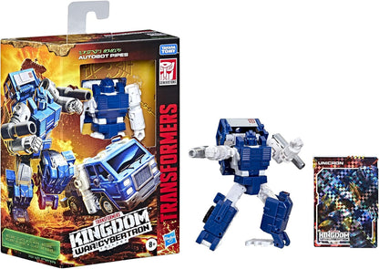 Transformers Generations War for Cybertron: Kingdom Deluxe WFC-K32 Autobot Pipes Action Figure - 8 anos ou mais, 14 cm Multicolorido F0682