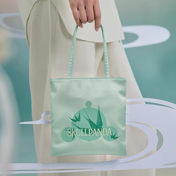 POP MART SKULLPANDA Bolsa de pelúcia fofa Bolsa de ombro para meninas Mulheres Crianças Presentes