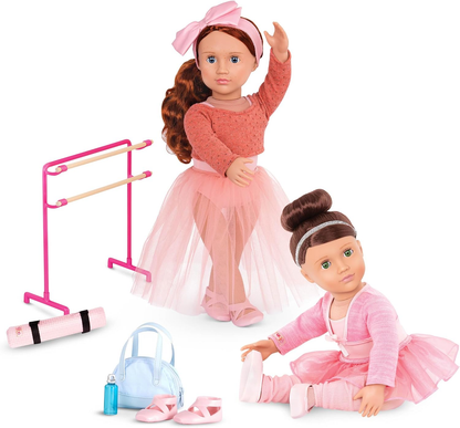 Our Generation Conjunto de acessórios de ballet Dancing Feet - para bonecas de 46 cm - para crianças a partir dos 3, 4 anos