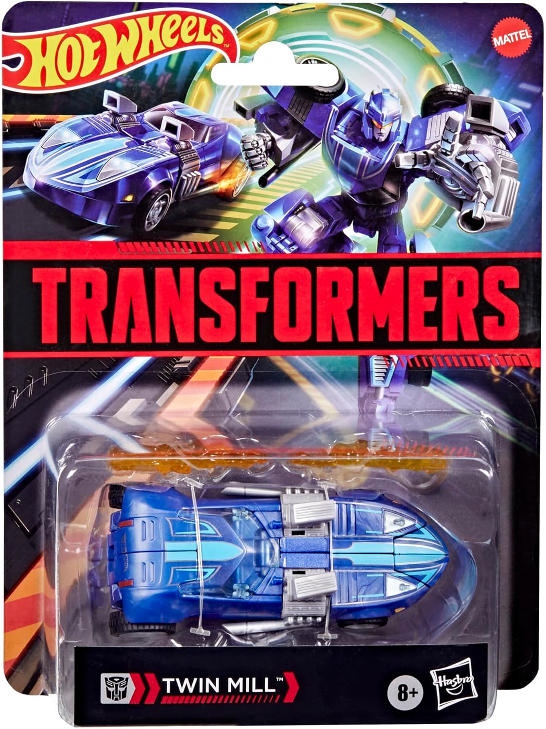 Figura de ação transformável Hot Wheels® x Twin Millä da colaboração Transformers