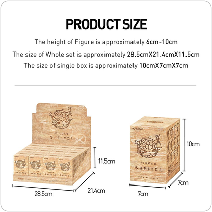 POP MART Hirono Shelter Series Figuras 1 Caixa 2,5 polegadas Articulado Personagem Design Premium Presentes para Fãs - Brinquedo Colecionável Favorito Figura de Ação