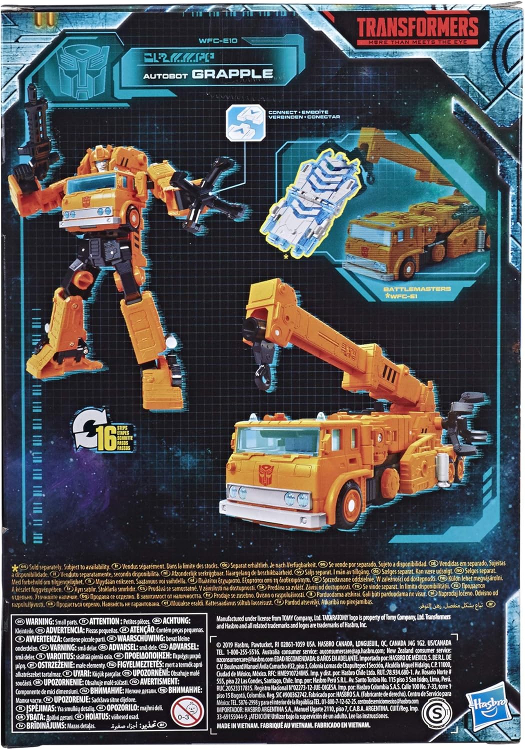 Transformers Generations War for Cybertron: Earthrise Voyager WFC-E10 Autobot Grapple - Figura de Acção - Para Crianças a partir dos 8 Anos, 17,5 cm
