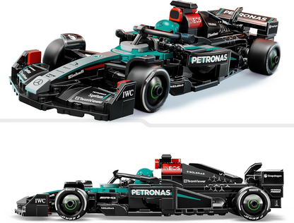 LEGO Speed Champions Mercedes-AMG F1 W15 Race Car Toy com uma minifigura colecionável de piloto de Fórmula 1 - Kits de modelos para meninos e meninas de 10 anos ou fãs adultos de automobilismo 77244