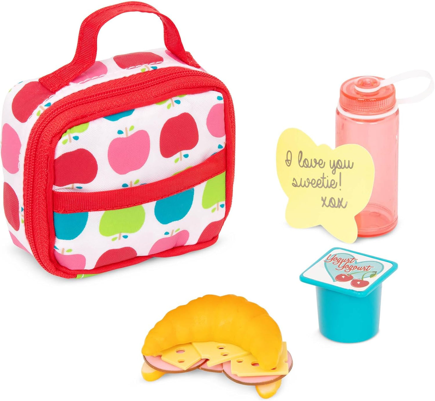 A Nossa Geração – Saco de Almoço Escolar – Conjunto de Comida de Brinquedo – Acessórios para Bonecas de 18 Polegadas – Brincadeira de Faz de Conta 3+ Anos – Vamos Almoçar