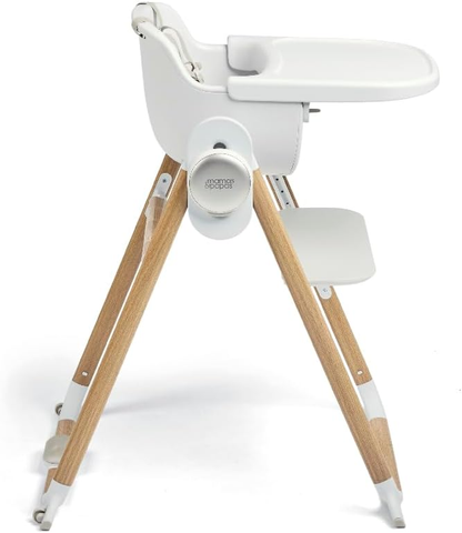 Cadeira de refeição Mamas & Papas Eno, dobrável com uma só mão, adaptável, fácil de limpar, antiderrapante, caxemira - até 3 anos