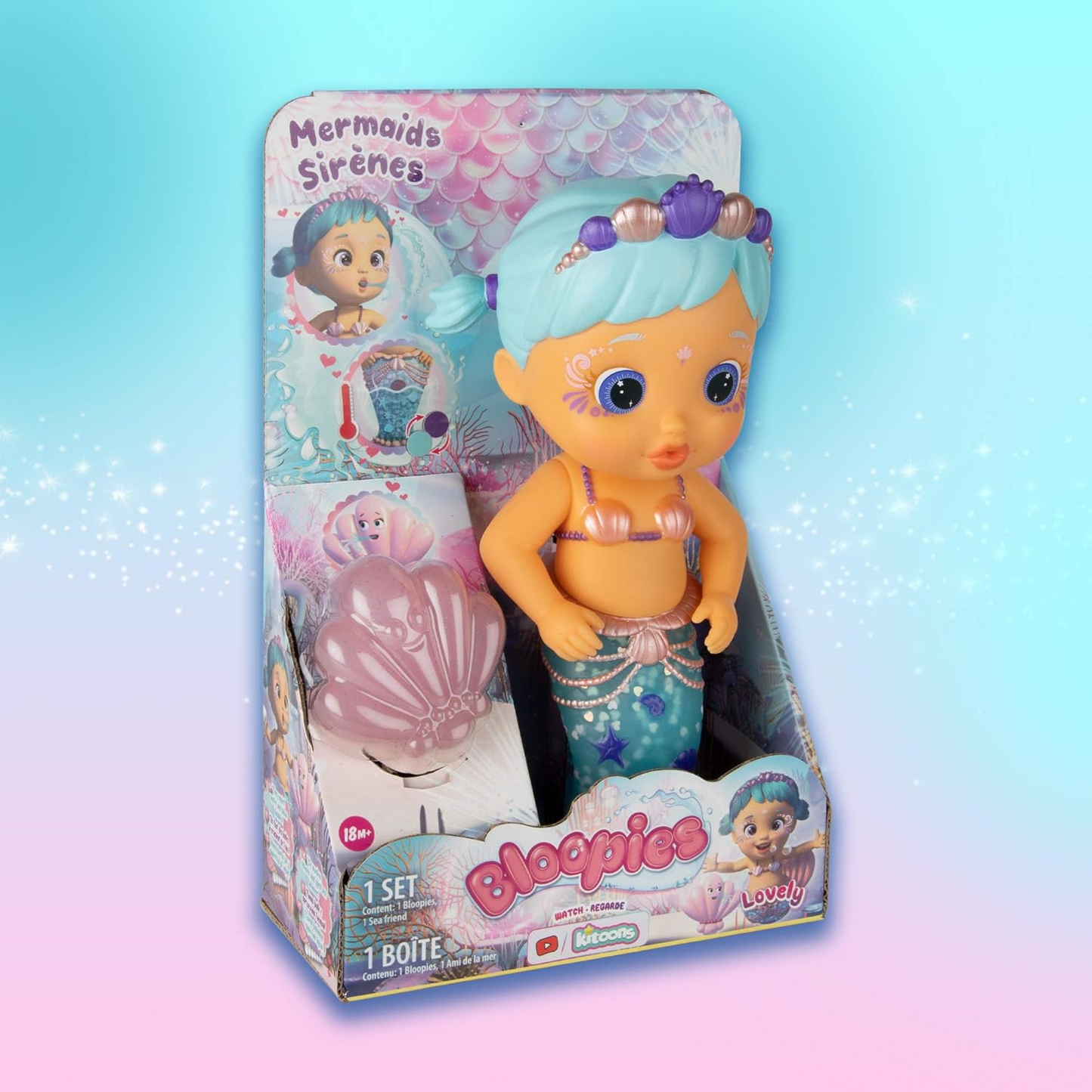 Bloopies Mermaids Lovely - Brinquedo de Banho