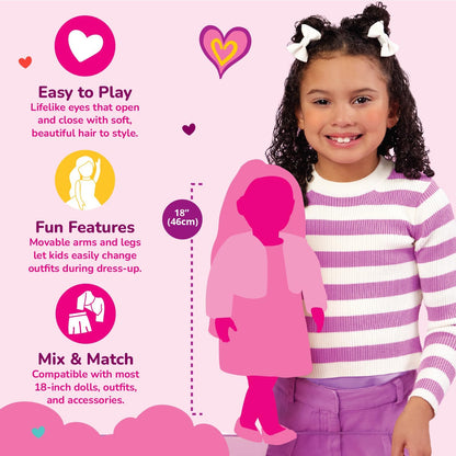 Boneca Nossa Geração com Cão de Estimação - Cão-Guia, Marlow e Labrador Dourado