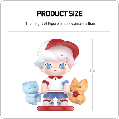 Figura de ação colecionável POP MART DIMOO I Can Make It, versão azul, série 1, caixa articulada, personagem, design premium, presente para fãs