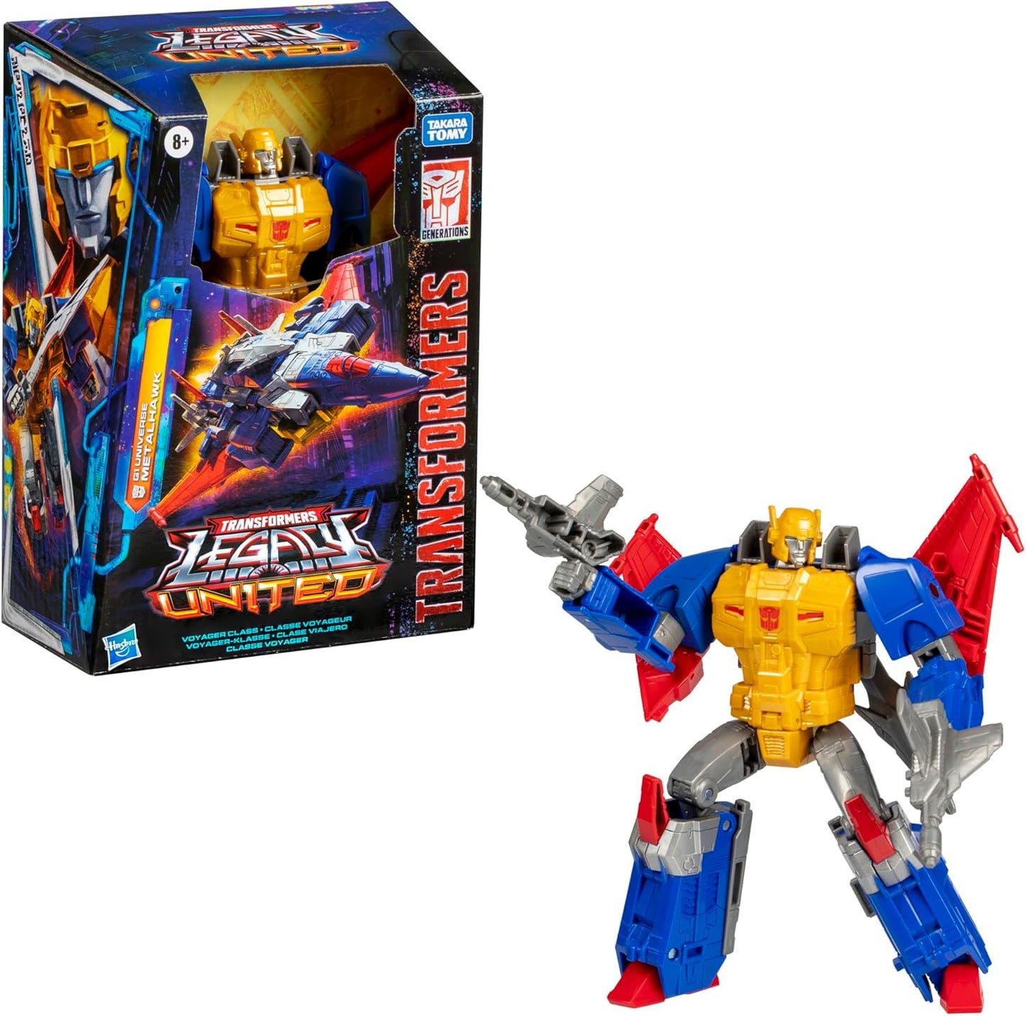 Figura de acção Transformers Legacy United Voyager Class Super-God Masterforce Metalhawk