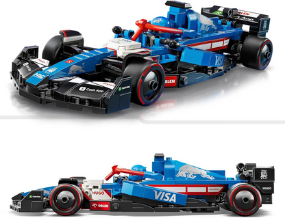 LEGO Speed Champions Visa Cash App RB VCARB 01 Conjunto de modelo de carro de F1 para adultos, com uma minifigura de condutor colecionável - Ideia de presente para homens, mulheres e adolescentes fãs de automobilismo 77246