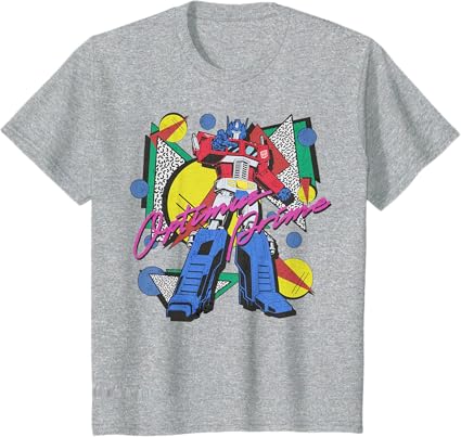 Transformers Retro Optimus Prime 80's Print T-Shirt