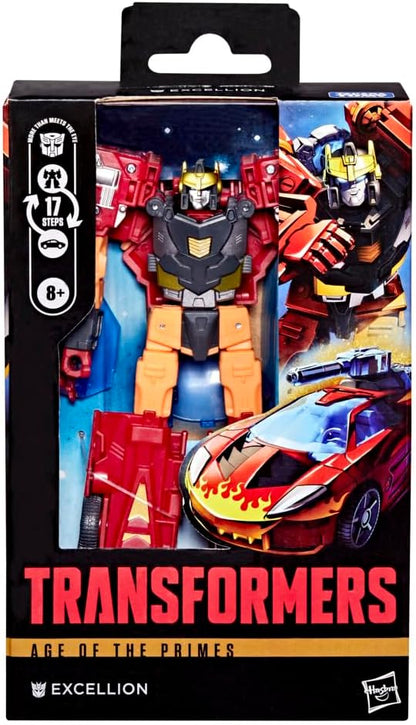Figura de ação Transformers Age of the Primes Deluxe Class Cybertron Excellion