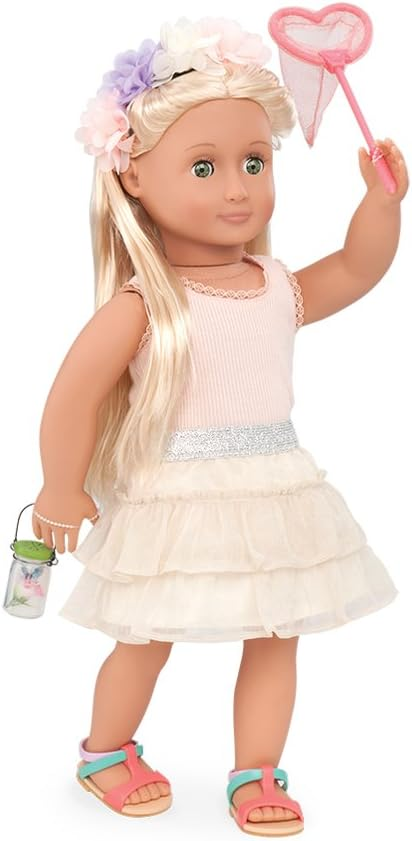 Roupa para bonecas Our Generation - Um momento borboleta - para bonecas de 46 cm - para idades dos 3, 4 anos ou mais