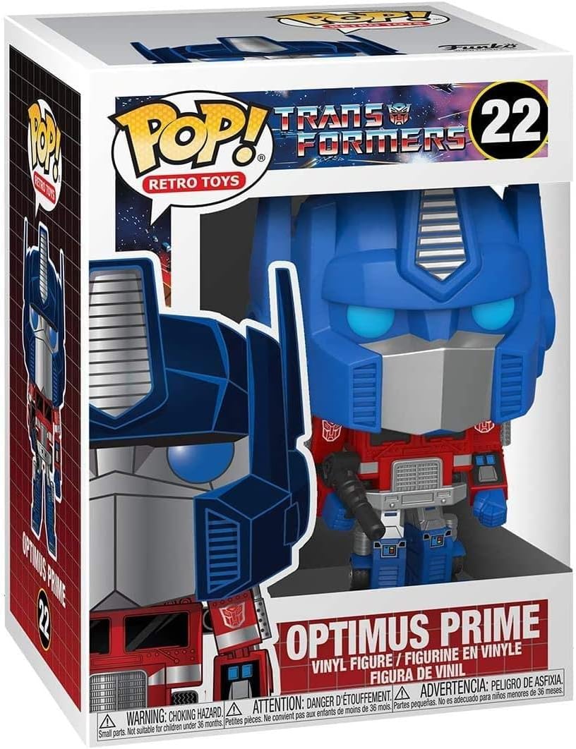 Funko POP! Vinil: Transformers-Optimus Prime Retro - Figura de vinil colecionável - Ideia para presente - Produtos oficiais - Brinquedos para crianças e adultos - Fãs de TV - Figura modelo para colecionadores e exposição
