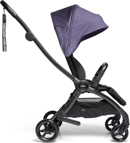 Carrinho de bebé Mamas & Papas Airo, leve, dobrável com uma mão, arrumação compacta, assento totalmente reclinável, 7,6 kg - Heather
