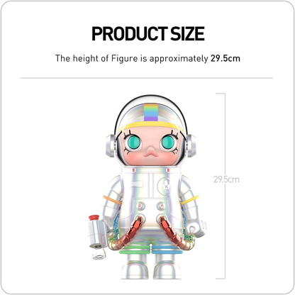 POP MART MEGA SPACE MOLLY 400% Rainbow 2.0 Personagem Articulada Design Premium Presente para Mulheres Brinquedo Colecionável Figura de Ação de Brinquedo de Arte