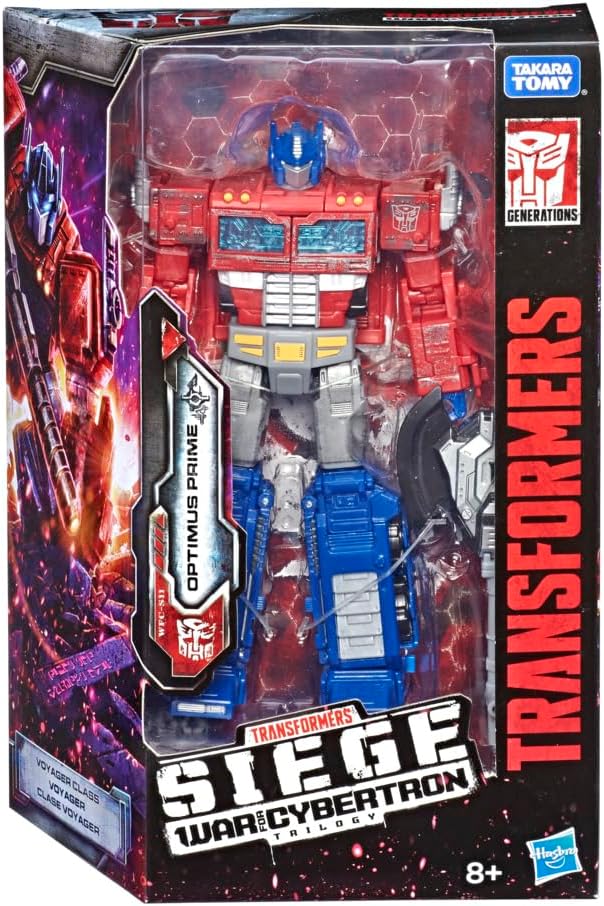 Transformers Generations War for Cybertron: Siege Voyager Class WFC-S11 Optimus Prime Action Figure (Exclusivo Amazon)