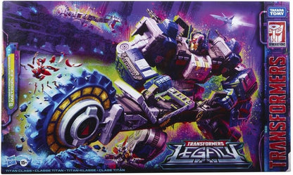 Transformers F2986 Toys Generations Legacy Series Titan Cybertron Universe Metroplex Action Figure, Idade Recomendada: 15 anos ou mais, Multicolorido, 55,5 cm