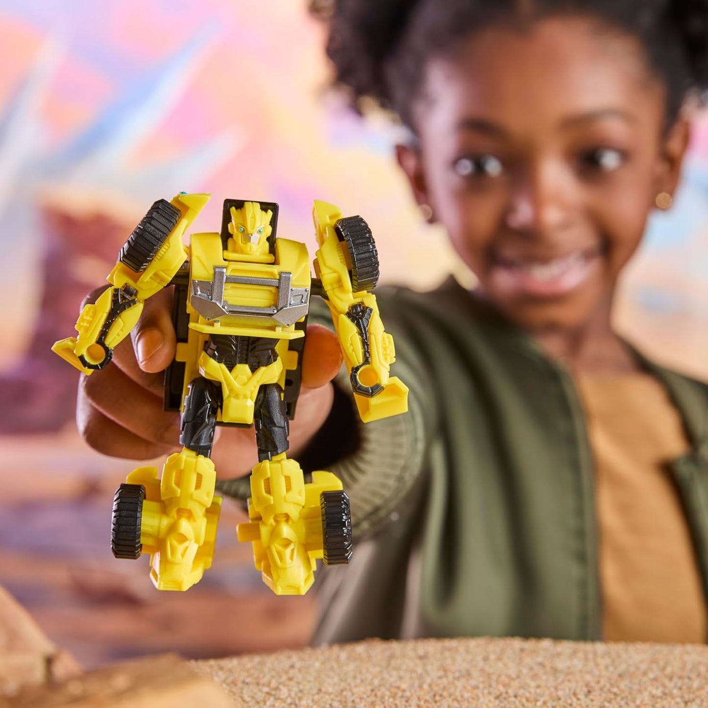 Transformers CYBERWORLD Cyber Changers Bumblebee Figura de Acção