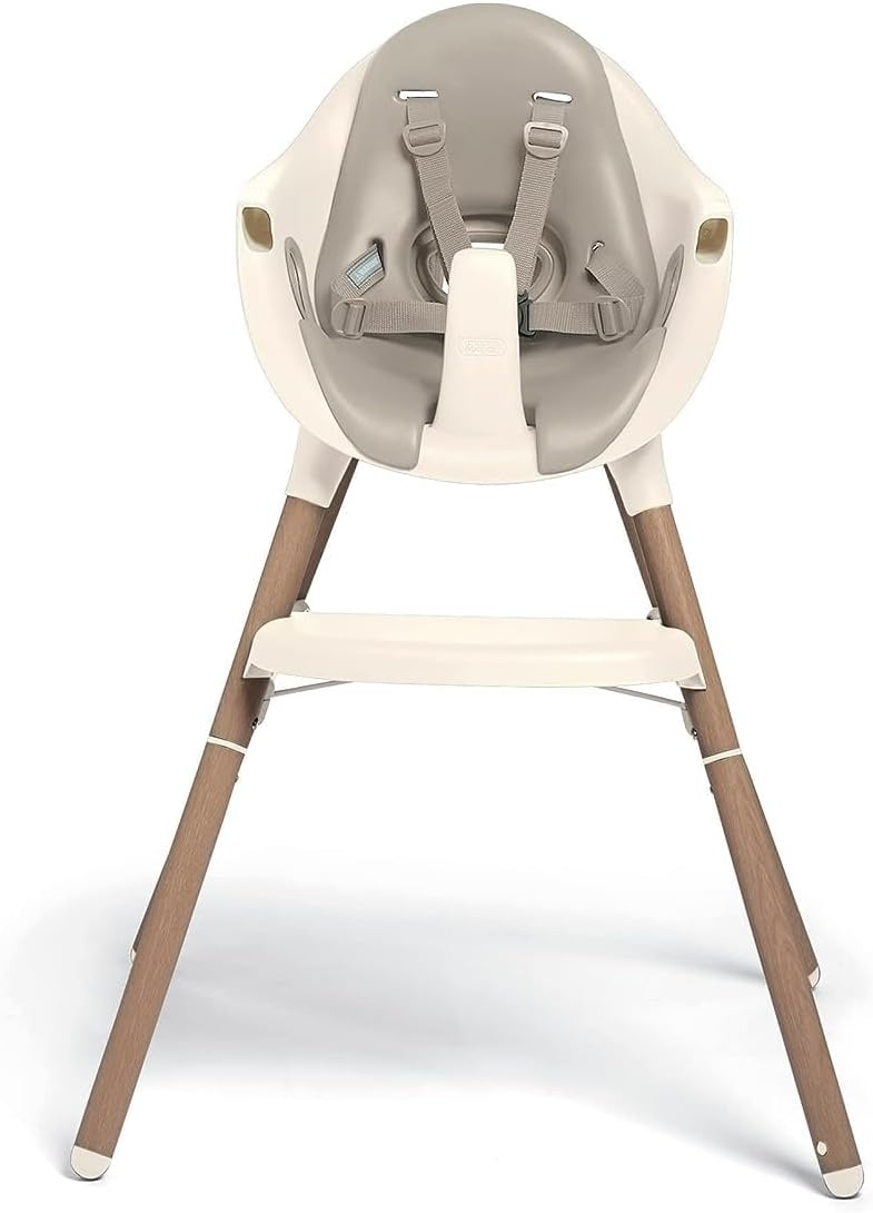 Cadeira de refeição Mamas & Papas Juice, adaptável, design fácil de limpar, leve e portátil, Croissant