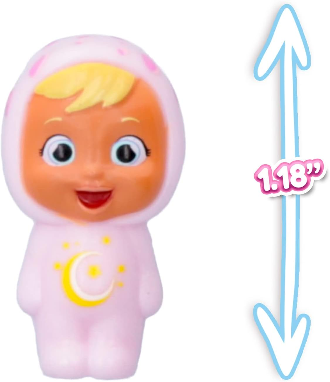 CRY BABIES Little Changers Moon Cápsula colecionável em forma de Flor que inclui uma mini Boneca, uma Pipeta e um Folheto +3 Anos