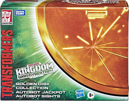 Transformers Generations War for Cybertron Golden Disk Collection Capítulo 2, Autobot Jackpot com Visão, para maiores de 8 anos, 14 cm (Exclusivo Amazon)