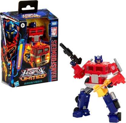 Figura de ação Transformers Legacy United Deluxe Class G1 Universe Optimus Prime