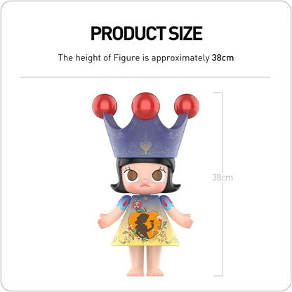 POP MART MEGA ROYAL MOLLY 400% Figura Branca de Neve 1 peça Personagem Articulada Design Premium Presentes para Mulheres Brinquedo de Arte Colecionável Favorito dos Fãs