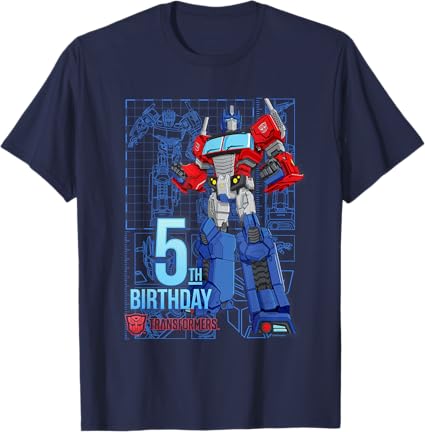 T-Shirt TRANSFORMERS Optimus Prime 5th Birthday
