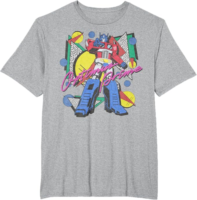 Transformers Retro Optimus Prime 80's Print T-Shirt