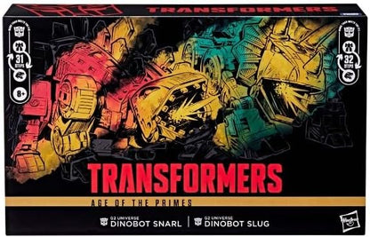 Transformers Generations Selects Age of the Primes Leader Class G2 Universe Dinobot Slug e Dinobot Snarl - Figuras de Acção Transformáveis, 8+