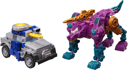 Transformers Age of the Primes Wreck ‘n Doom Collection - Conjunto com 2 figuras de acção transformáveis: Fisitron e Carnivac