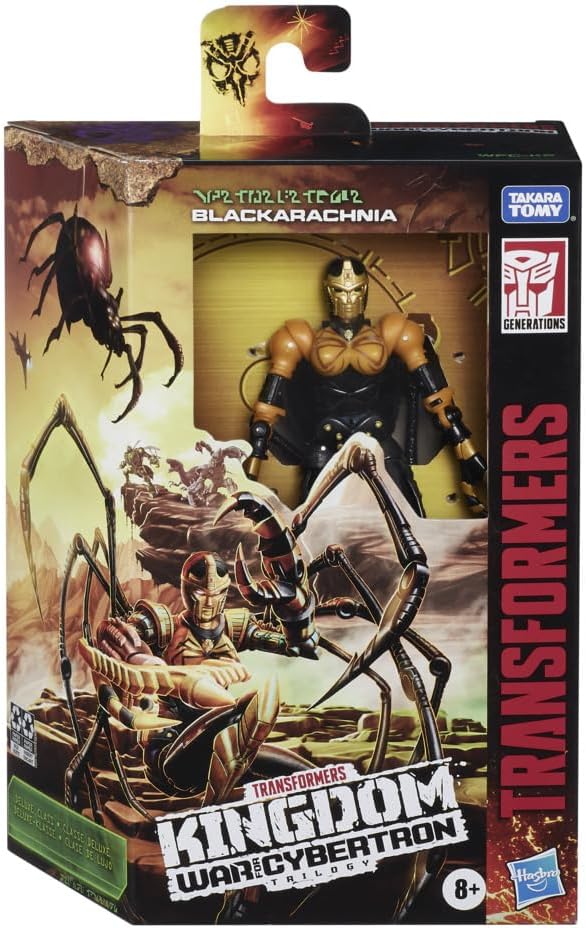 Transformers Generations War for Cybertron: Kingdom Deluxe WFC-K5 Blackarachnia - Figura de Acção - Para Crianças a partir dos 8 Anos, 14 cm, Multicolor F0670