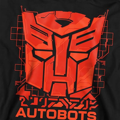 Sweatshirt unissexo Transformers Generations Autobot Tech Icon Logo, preta.