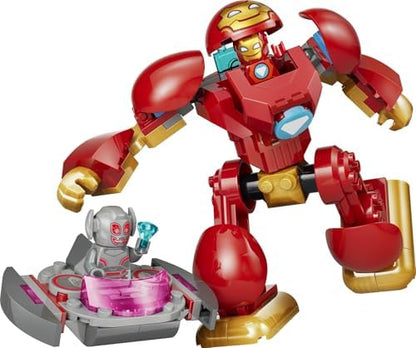 LEGO | Marvel Ultron vs. Homem de Ferro - Brinquedo de Super-Herói com Figura de Ação Mecânica e 2 Minifiguras - Presente para Meninos a partir de 4 Anos e Fãs da Série Homem de Ferro e Seus Incríveis Amigos - 11209