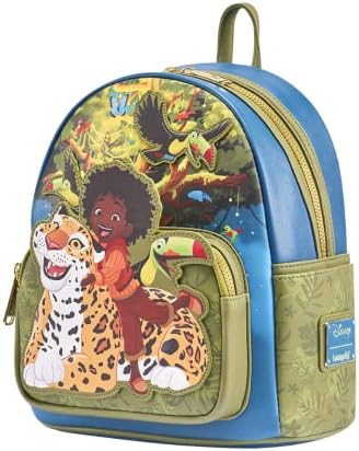 Mochila Loungefly Disney - Encanto - Antonia Tiger - Exclusiva da Amazon - Couro Vegano Premium - Ideia de Presente - Produto Oficial - para Meninos, Meninas, Homens e Mulheres - Fãs de Filmes
